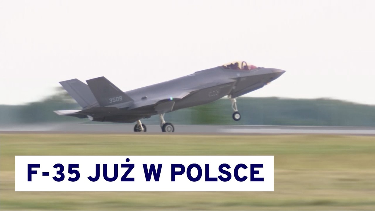 Trzy samoloty F-35 już w Polsce. Wylądowały w bazie w Łasku @TVN24