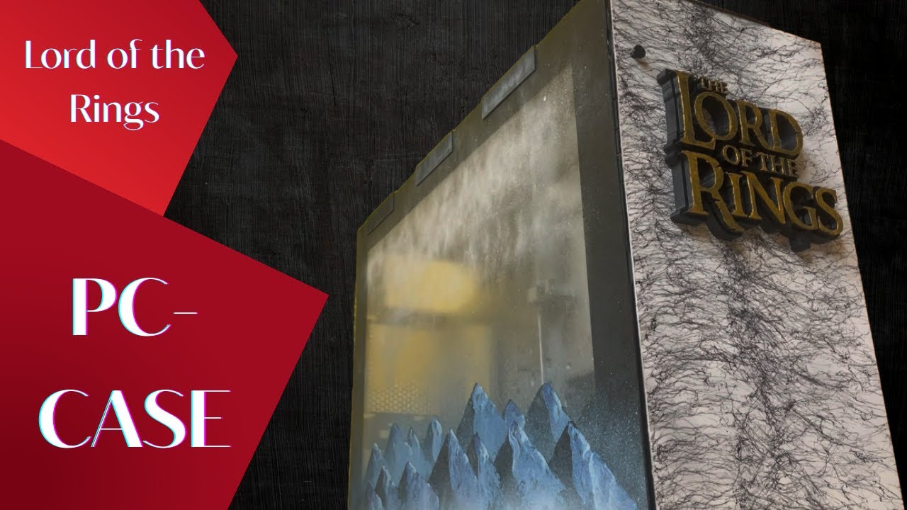 How to build a Lord of the Rings PC-Case // Casemod // Spraypaint