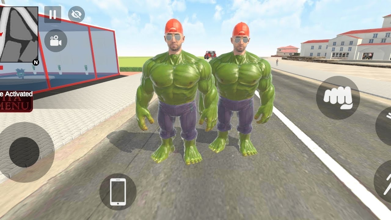 Two Hulk aagya game me new update indian theft aura simulator videos 🔥