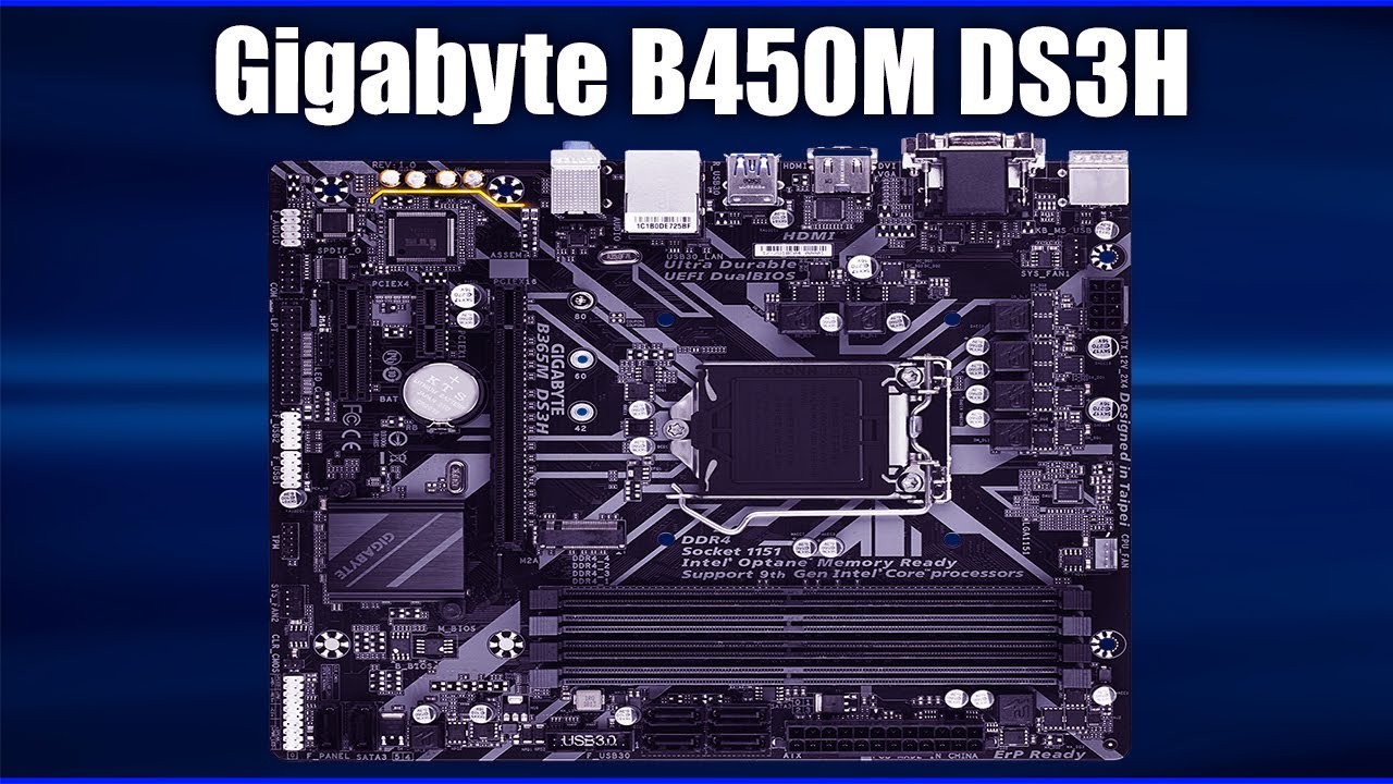 Материнская плата Gigabyte B450M DS3H