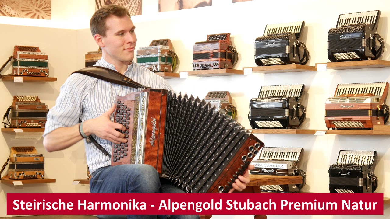 Steirische Harmonika - Alpengold Stubach Premium Natur - Swingende Harmonika