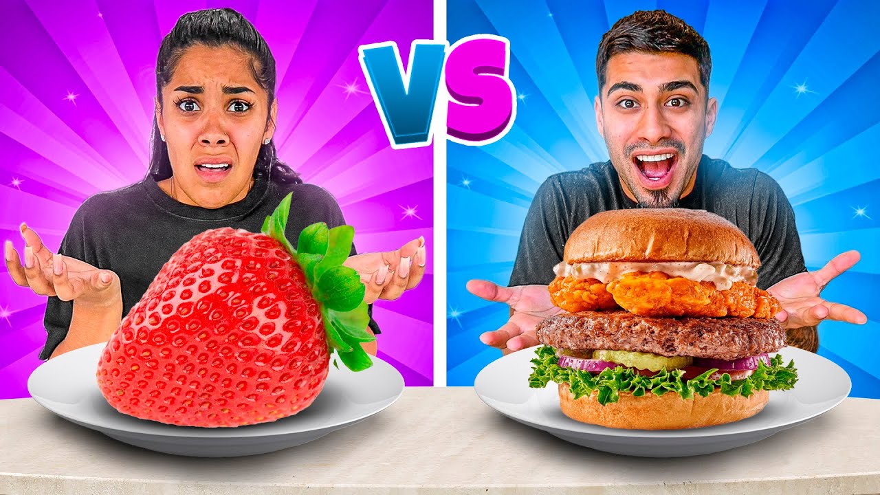 HEALTHY FOOD VS JUNK FOOD CHALLENGE