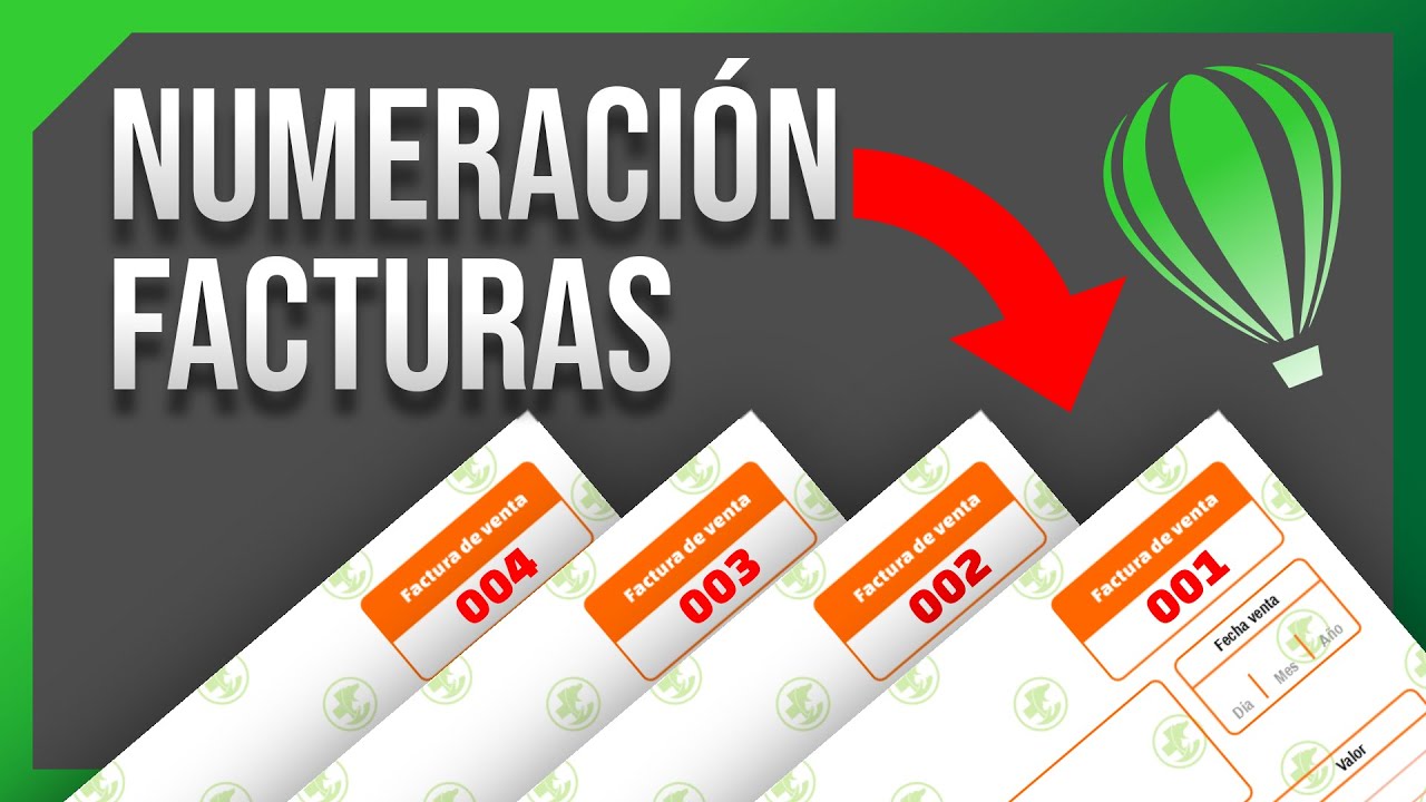 NUMERAR FACTURAS en CorelDRAW 2022! Muy FÁCIL 📆