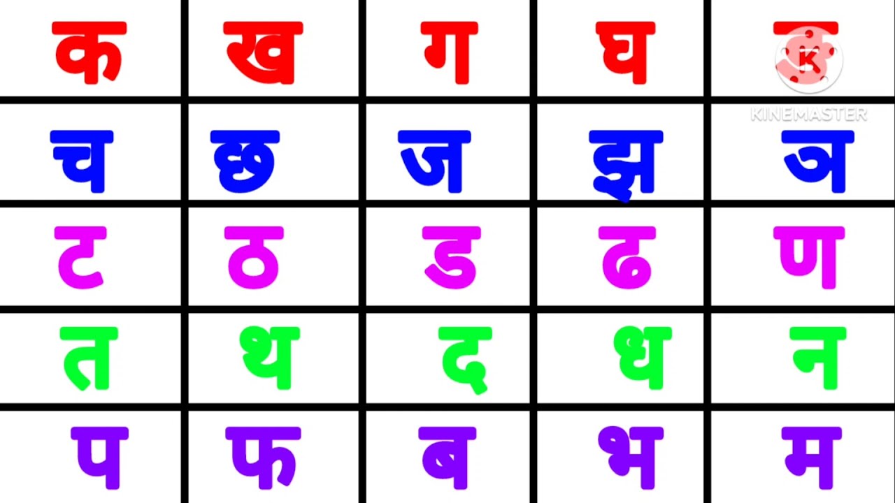 क ख ग घ ङ🌲। हिंदी वर्णमाला🌳 । क से ज्ञ तक। व्यंजन वर्ण। 