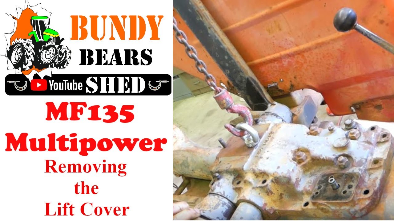 Massey Ferguson 135 Multipower № 3 Снятие крышки подъемника