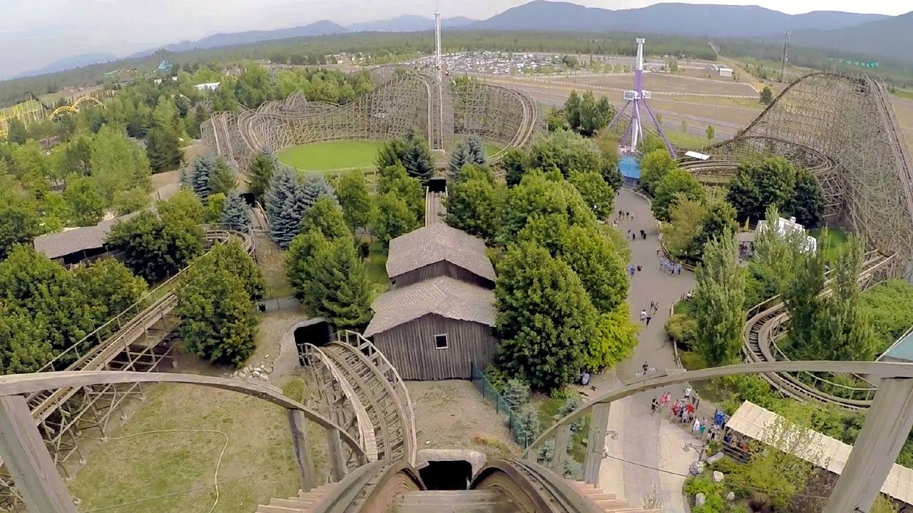 Tremors front seat on-ride HD POV @60fps Silverwood Theme Park