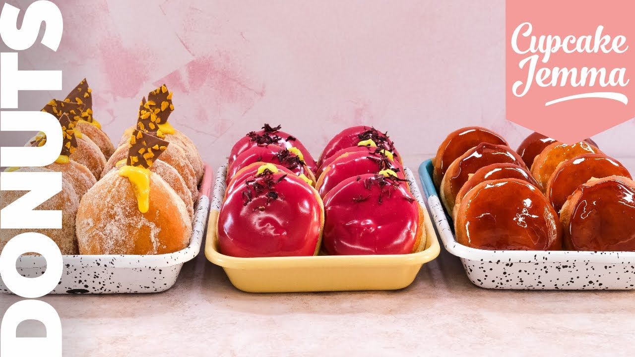 Donut Showdown! 3 Recipes: Creme Brûlée / Passionfruit Chocolate / Lime & Hibiscus glazed Donuts