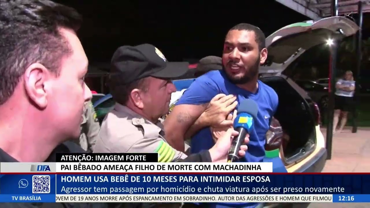 DF ALERTA - Homem usa bebê de 10 meses para intimidar esposa