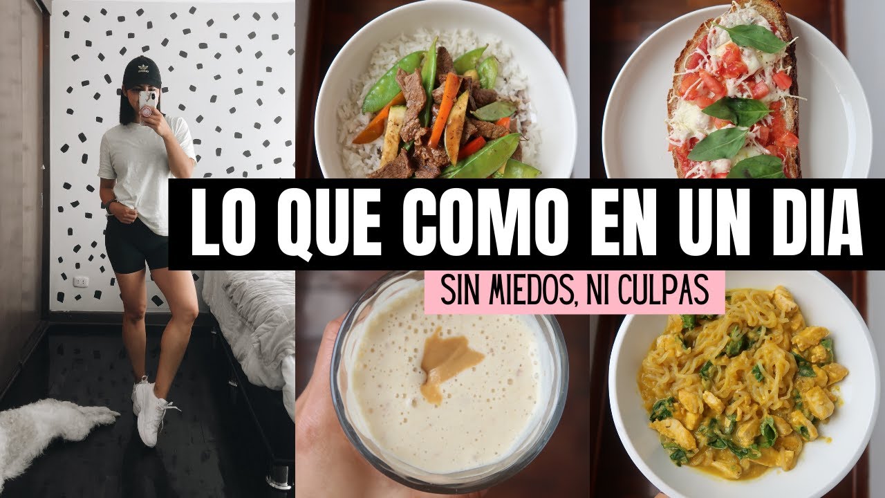 LO QUE COMO EN UN DIA, COMIENDO SALUDABLE Y RICO  | Michela Perleche