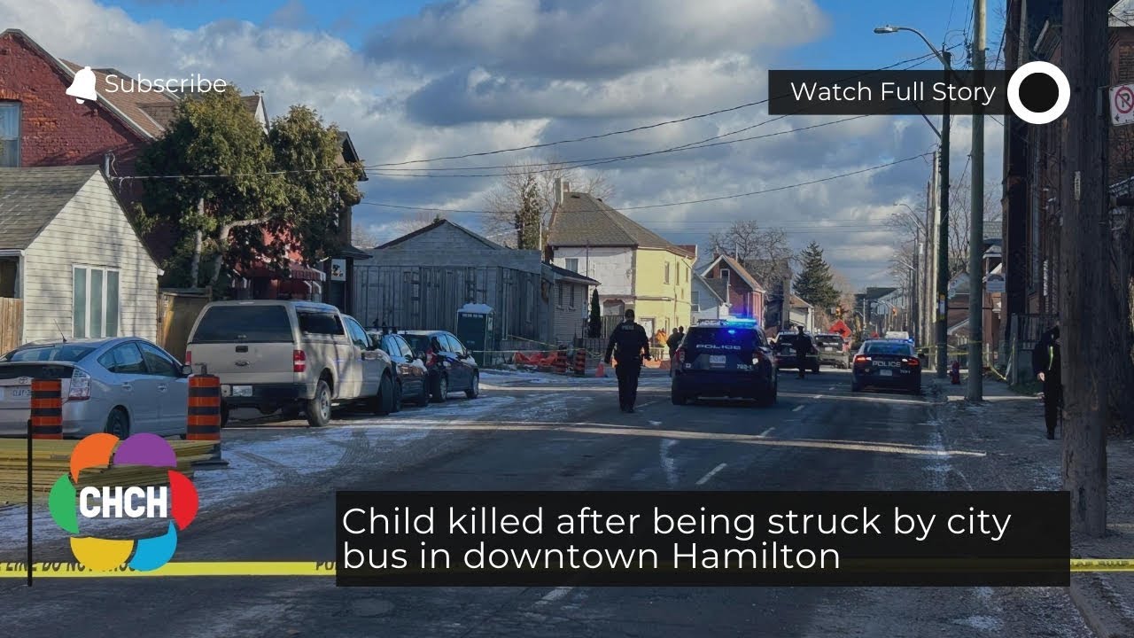 Ребенок погиб в результате наезда городского автобуса в центре Гамильтона.