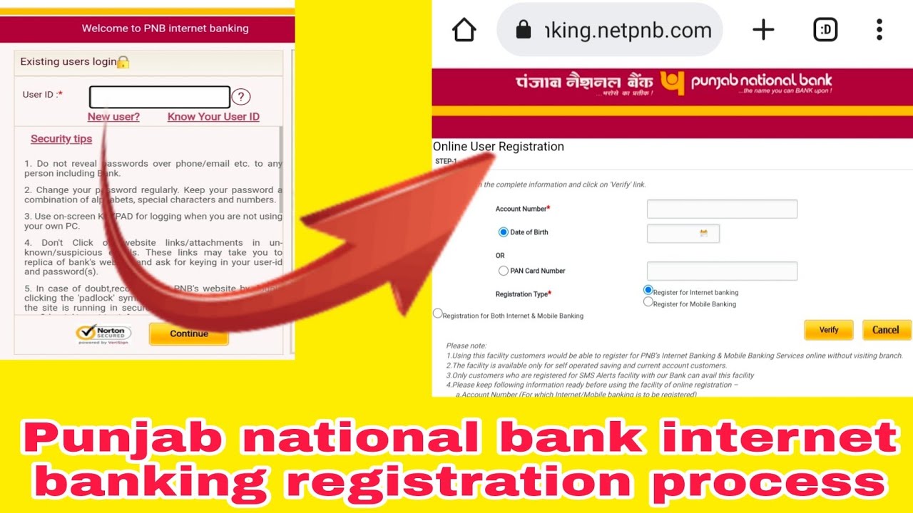 how to register Punjab national bank internet banking online? no branch visit required❌ ll #realtek