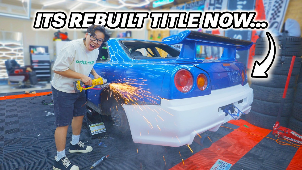 CUTTING UP My Nissan GTR for a WIDEBODY KIT!