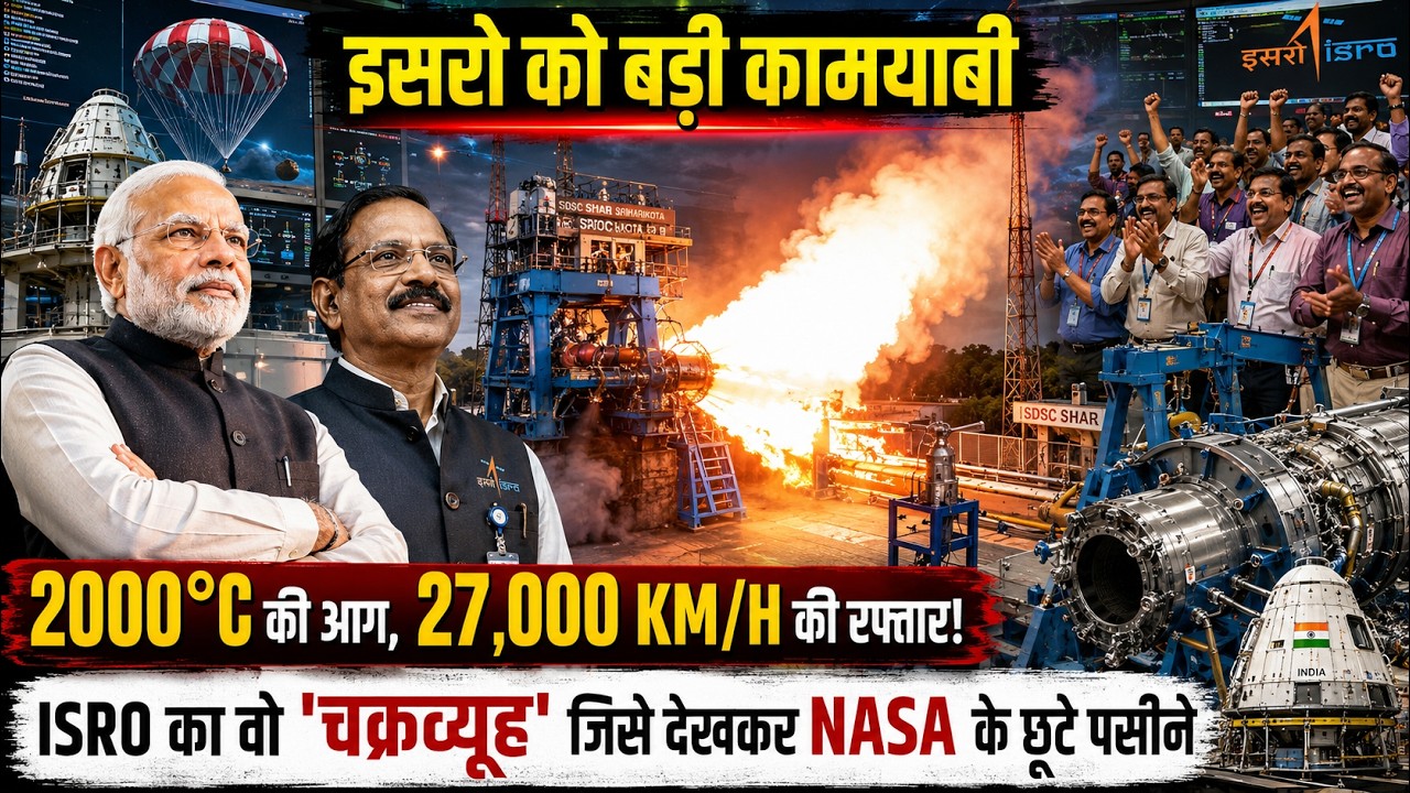 ISRO की लैब में Secret बड़ी कामयाबी, चीन - नासा हैरान! 27,000 KM/H की रफ्तार, 2000&deg;C की आग पर खेल