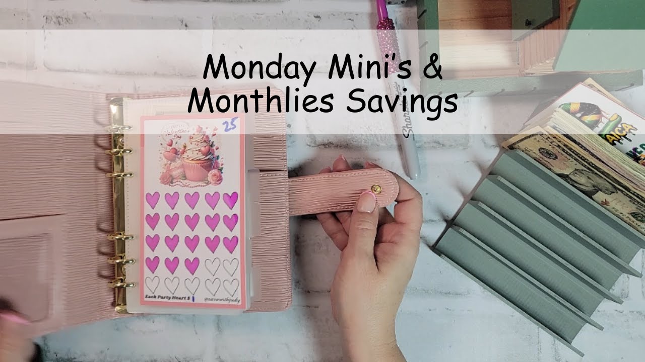 Monday Mini's & Monthlies Savings Challenges |  #money #cashstuffing