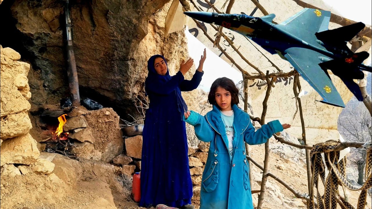 Homeless Mother Builds a Shelter to Protect Her Child from Warplanes
