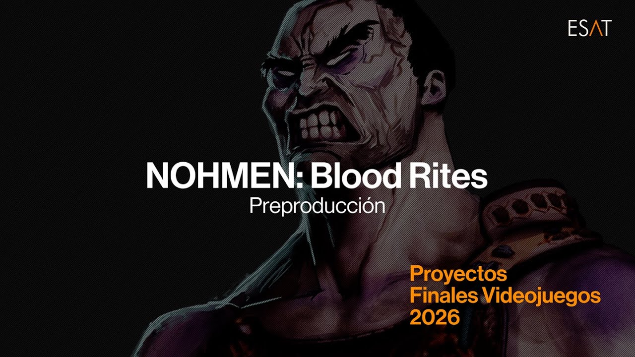 Videojuego NOHMEN:Blood Rites.  Desarrollado por alumnos de ESAT Valencia