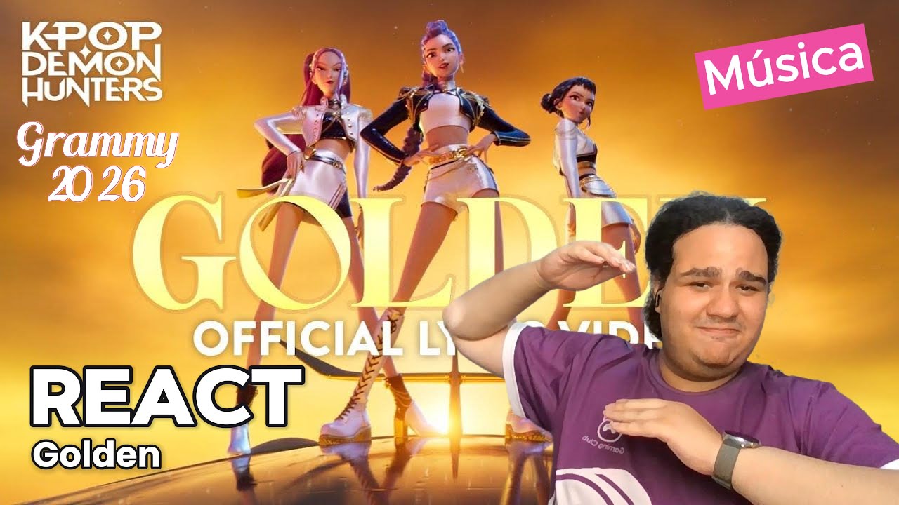 React: “Golden” Official Lyric Video | KPop Demon Hunters | Sony Animation | Especial #Grammy2026