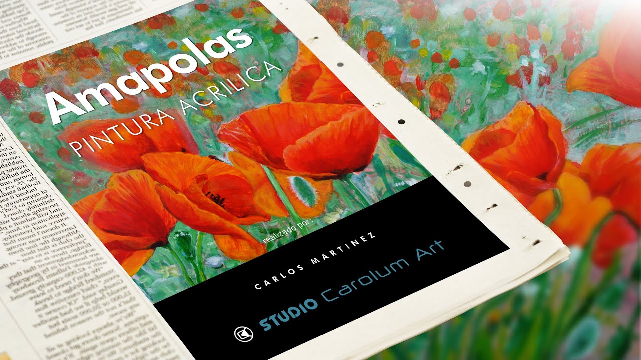 Amapolas  Pintura con acrílicos sobre madera imprimada