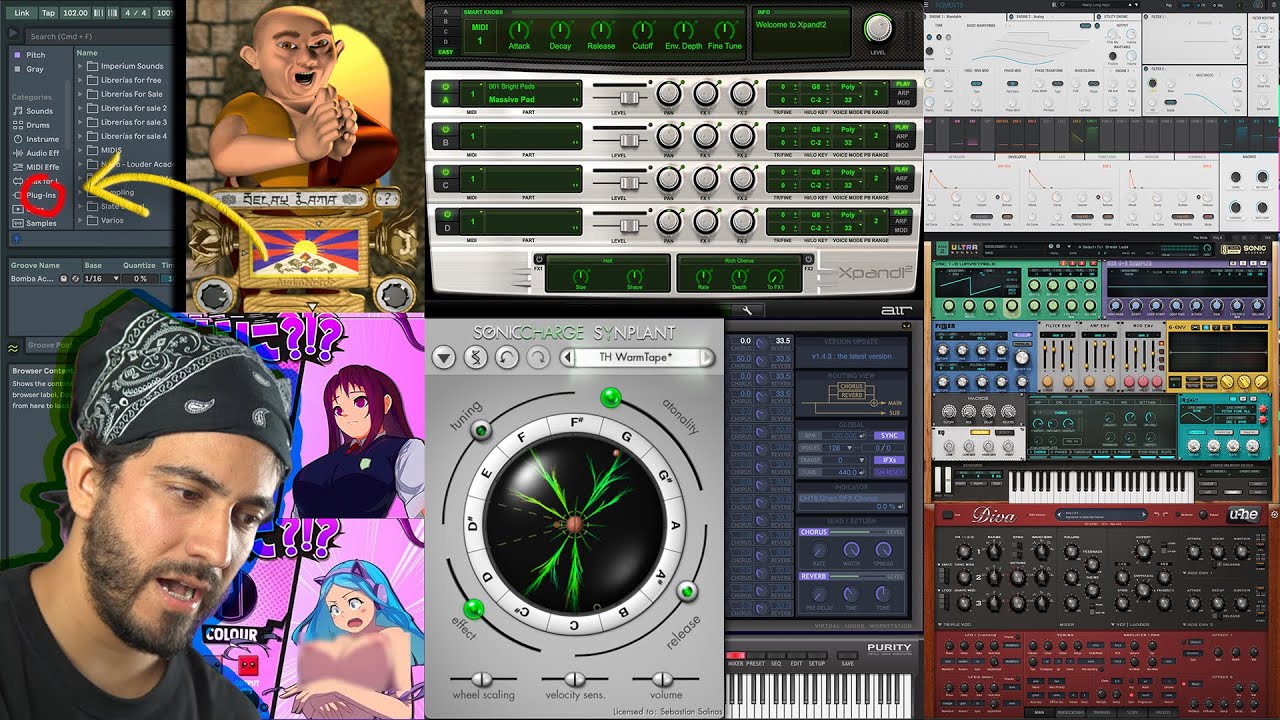 hago un beat kawai con mis 5 instrumentos vst's favoritos 🥺