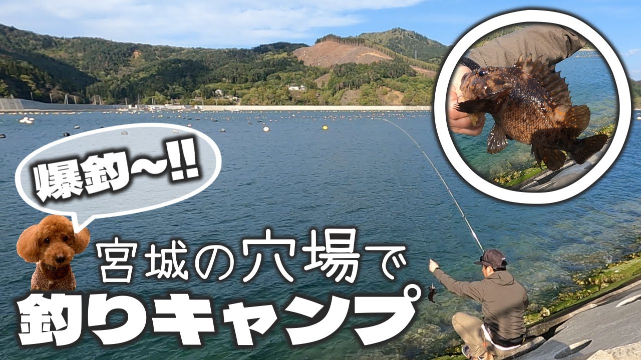 宮城の穴場釣りスポットでこっそり釣りキャンプ