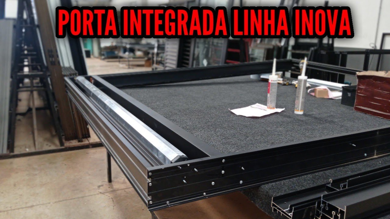 Fabricando porta integrada da linha inova