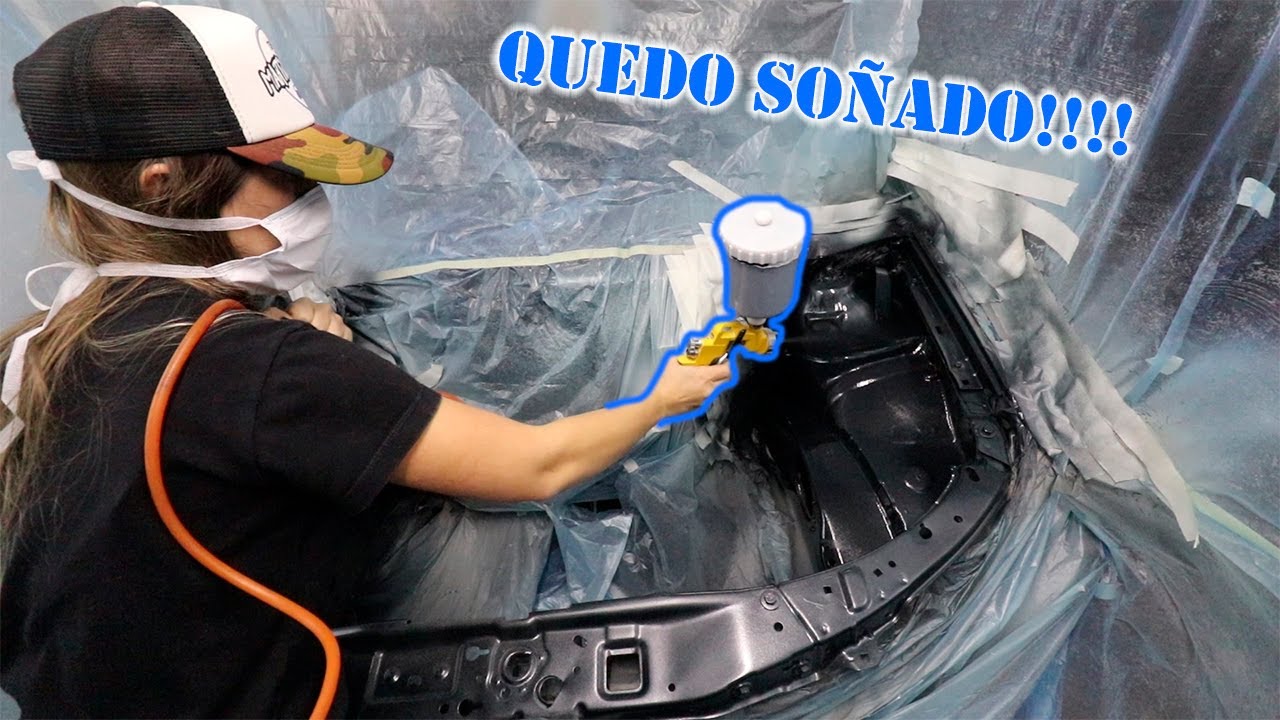 Pintando el vano motor del Vectra!!!