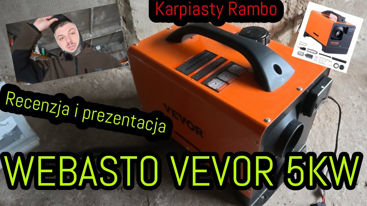 Ogrzewanie namiotowe dla Karpiarza! - Webasto VEVOR 5KW - Recenzja i prezentacja.