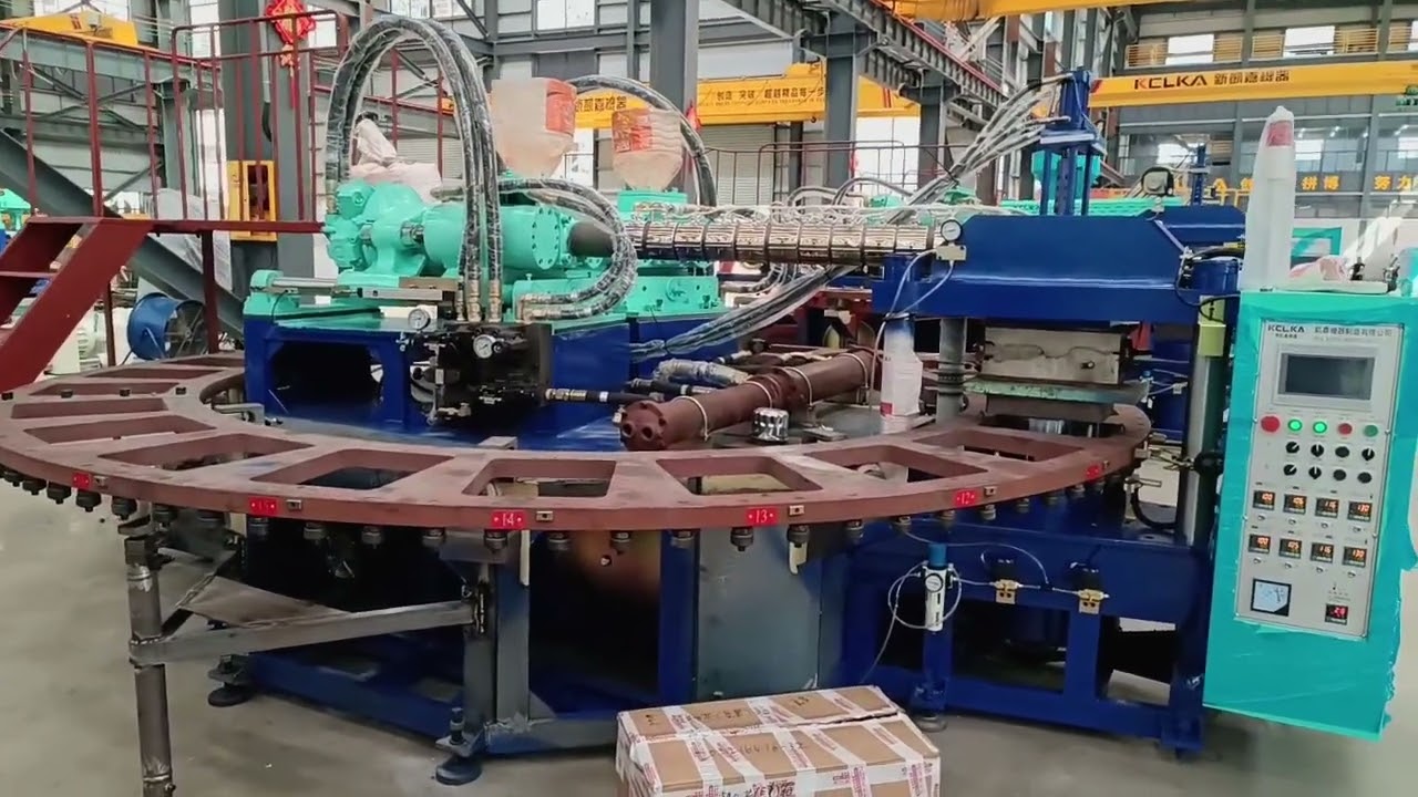 KCLKA rotary pvc injection molding machine.