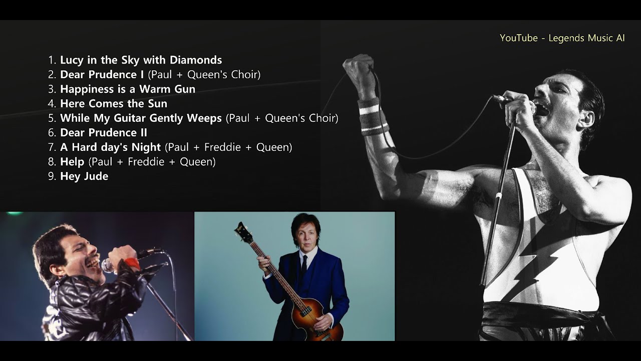 Beatles and Queen - Full Album - Crossover created with AI - (AI New songs)