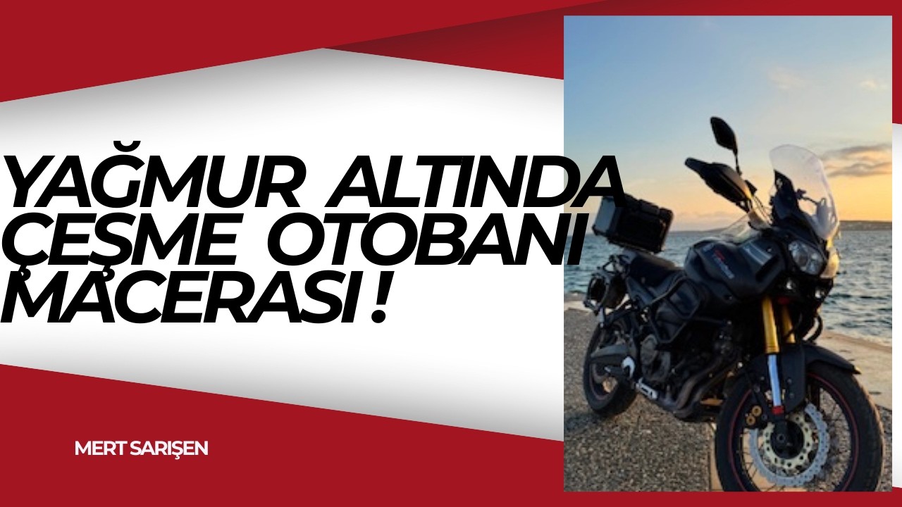 Yağmurda Çeşme sürüşü Islak zeminde Gerçek ADVENTURE