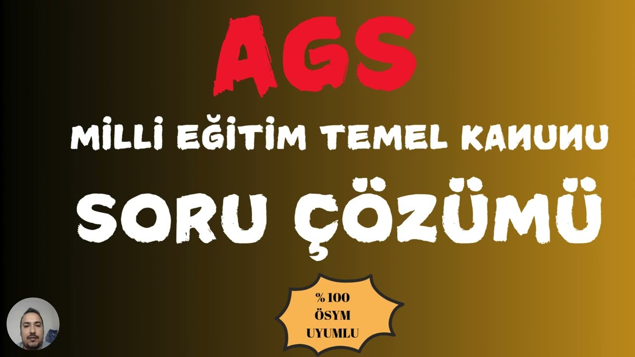 1739 Sayılı Milli Eğitim Temel Kanunu SORU ÇÖZÜMÜ (%100 ÖSYM Uyumlu)