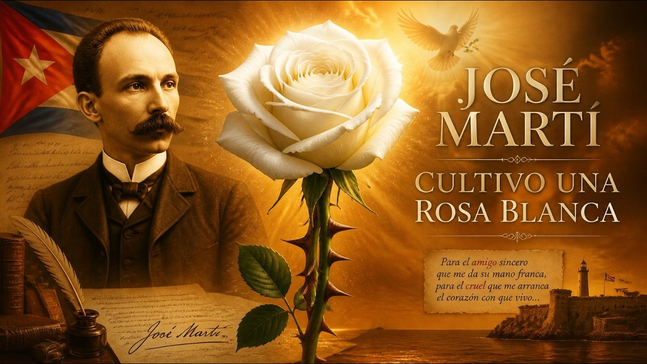 Cultivo una rosa blanca poem de JOSÉ MARTÍ, con análisis