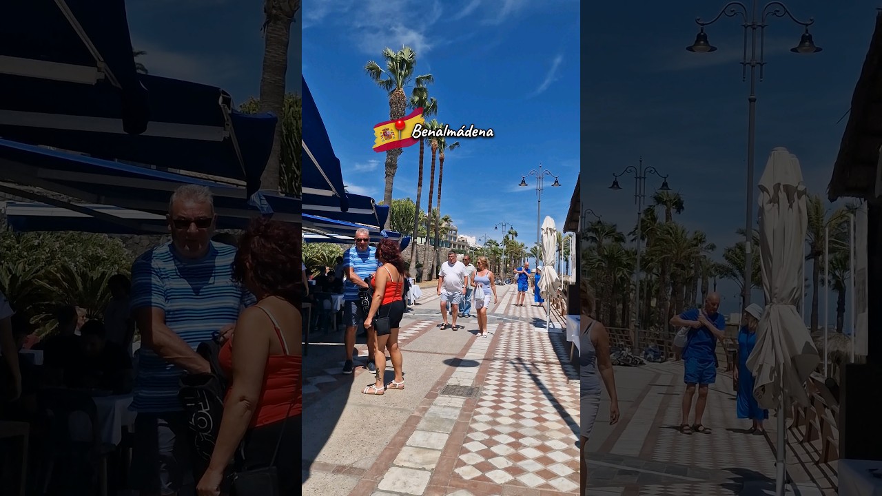 📍Benalm&aacute;dena 🇪🇦 Holiday Destination in Costa del Sol, Spain - Beach Promenade Walking Tour #travel