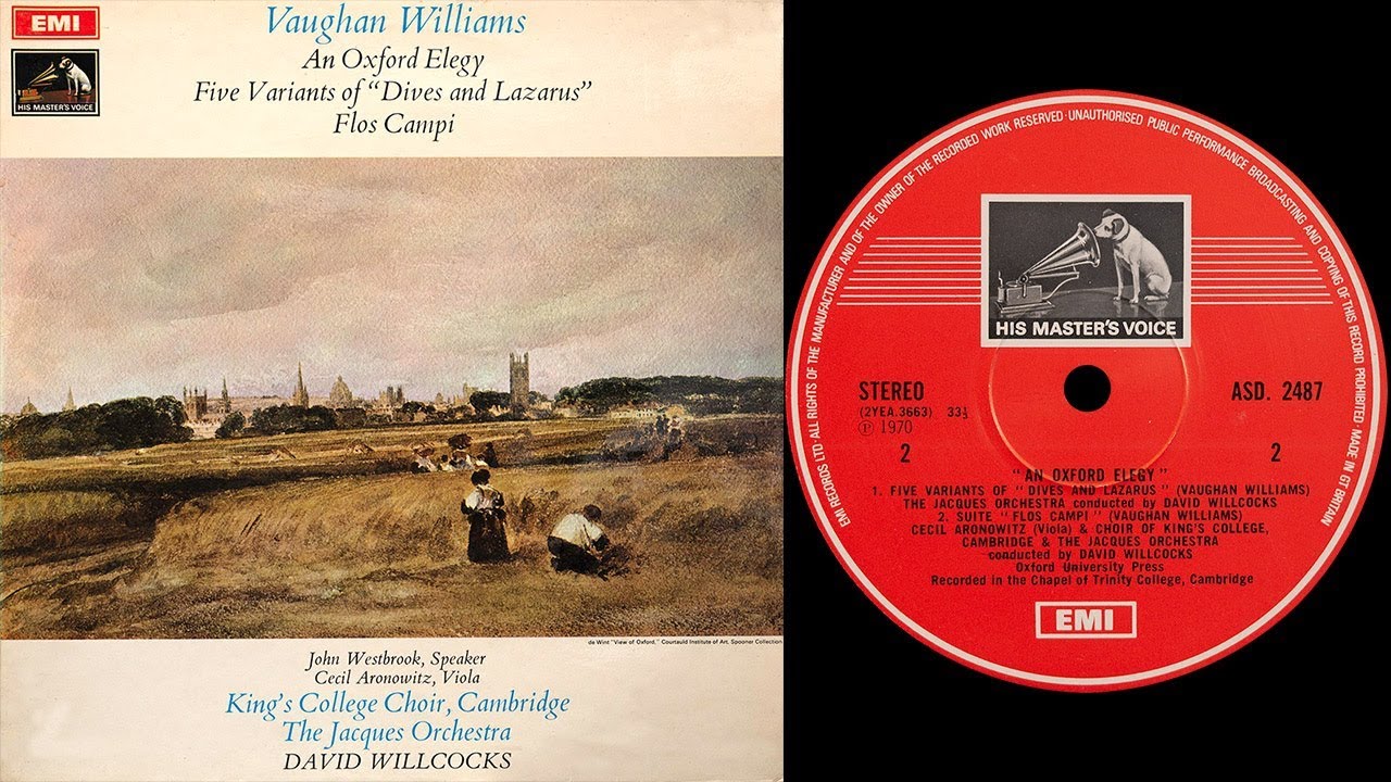 Vaughan Williams - Flos Campi (Willcocks) (vinyl: Shelter 5000, Graham Slee, CTC 301)