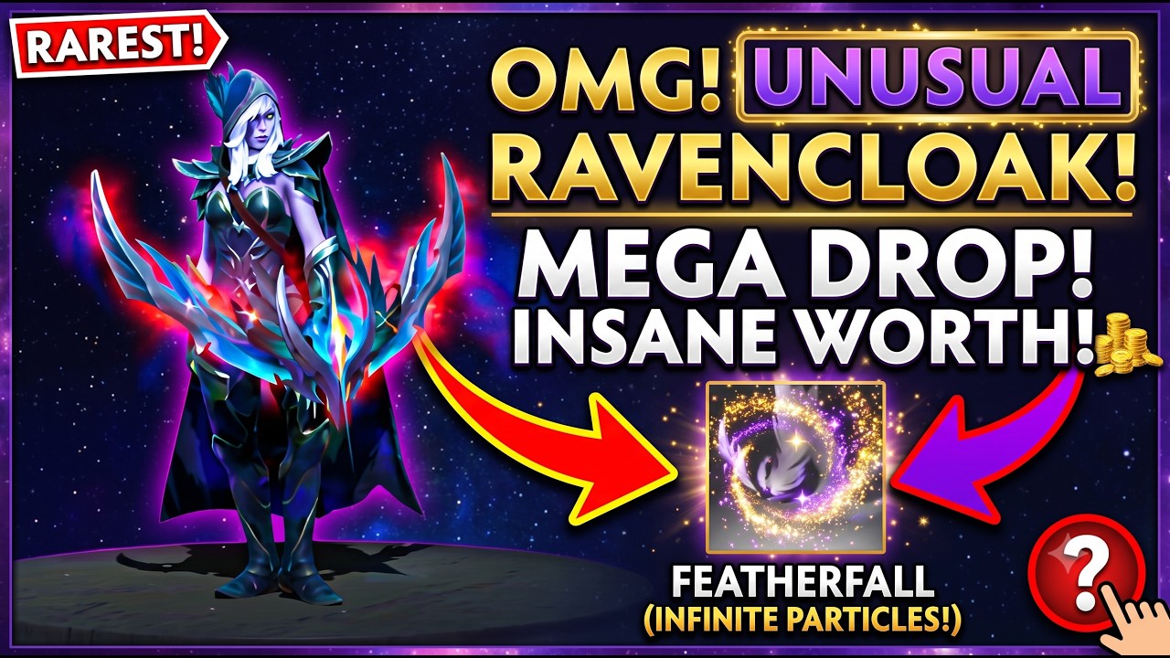 UNUSUAL RAVENCLOAK - WEAPON DOTA 2/ CROWNFALL