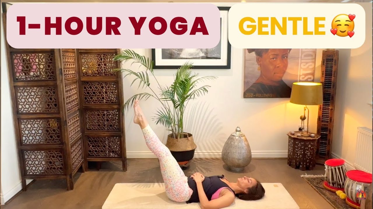 60-Min Gentle Yoga for Headaches, Migraines & Fatigue | Mindful Hatha Yoga | Gentle Pranayama