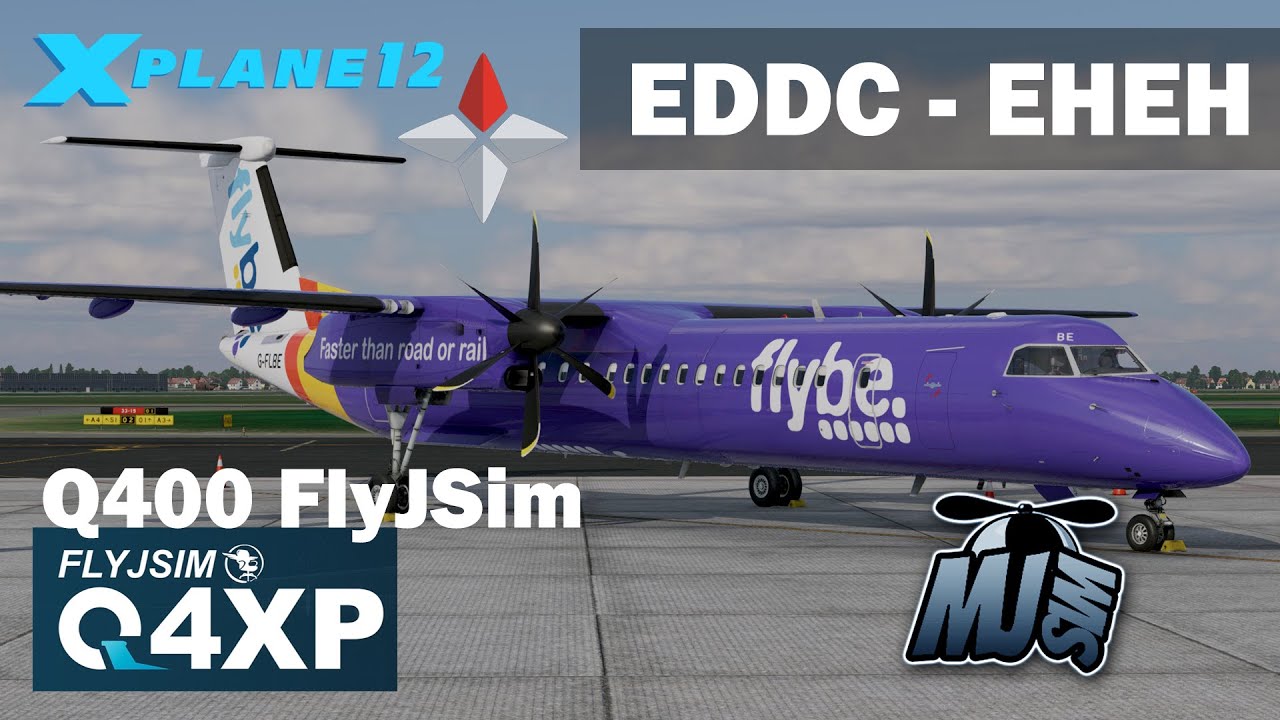 🔵 X-PLANE 12.3.1 | EDDC / Dresden ✈ EHEH / Eindhoven | Q4XP FlyJSim #xplane12