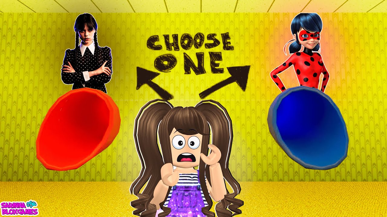O QUE VOCÊ PREFERE SER? A WANDINHA OU A LADYBUG? Pick a Slide [Backrooms] Roblox