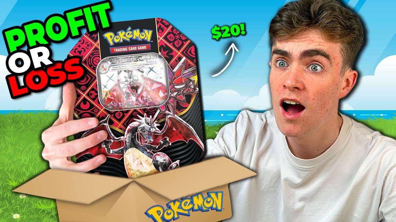 Can we PROFIT Opening the CHARIZARD EX Tin?!