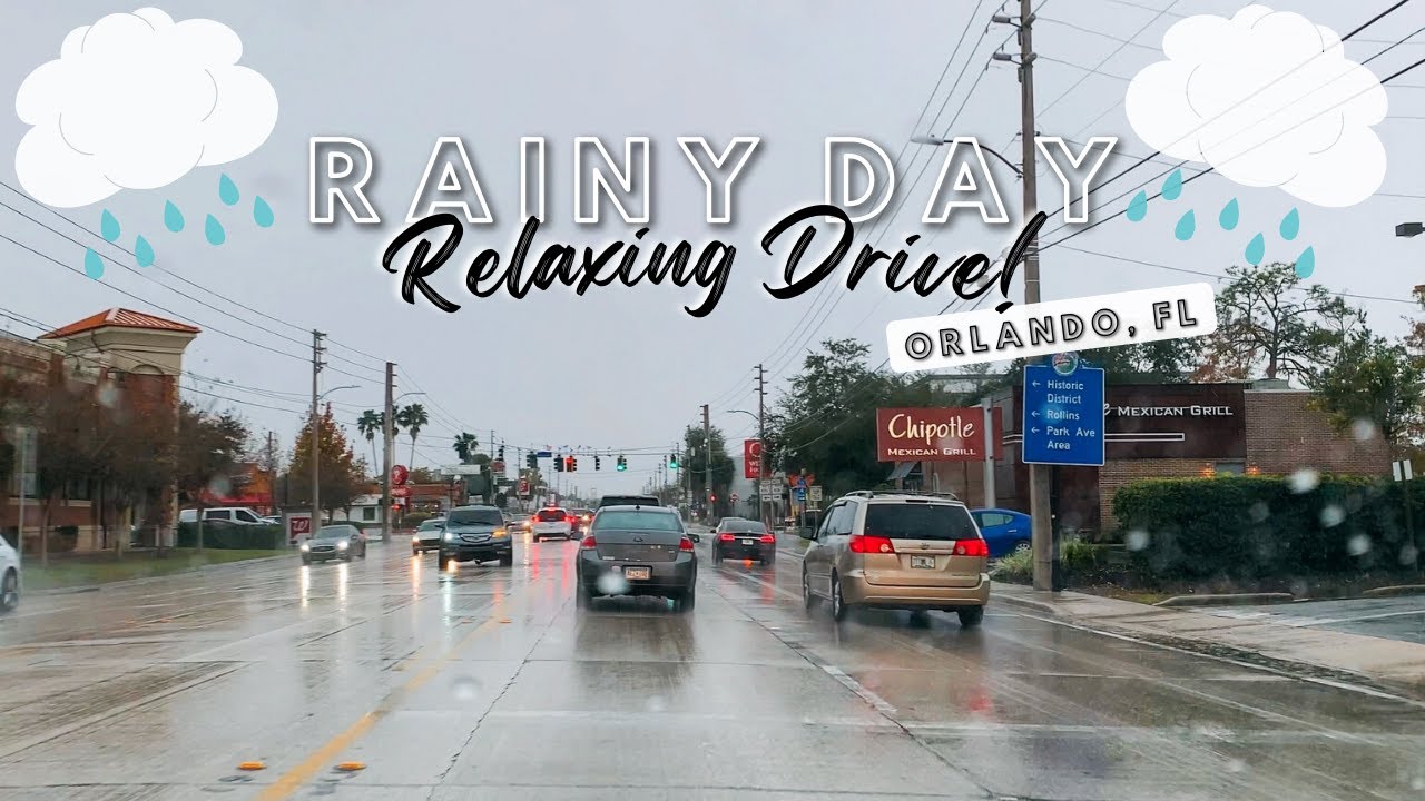Driving in the Rain - Orlando, FL 2022 - HD Chill Drive
