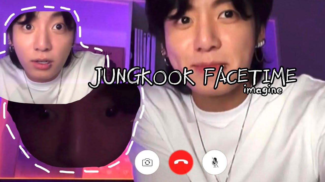 jungkook facetime imagine: you won a fan call and he called you back/ff/