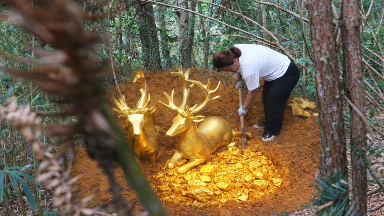 Fantastic! The Foresters have hidden an incredibly precious treasure underground! How lucky!