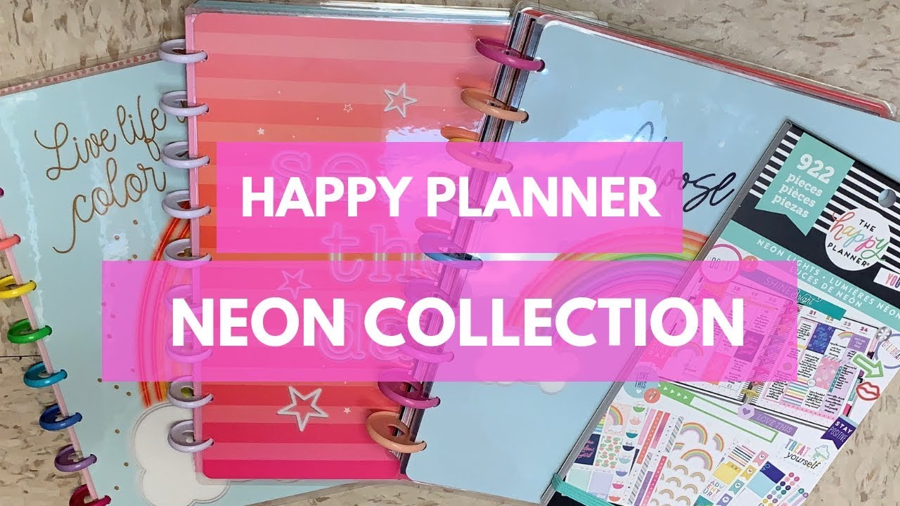 Happy Planner Neon Collection | Sassy Neon Planner | Neon Happy Notes | Neon Lights Stickers