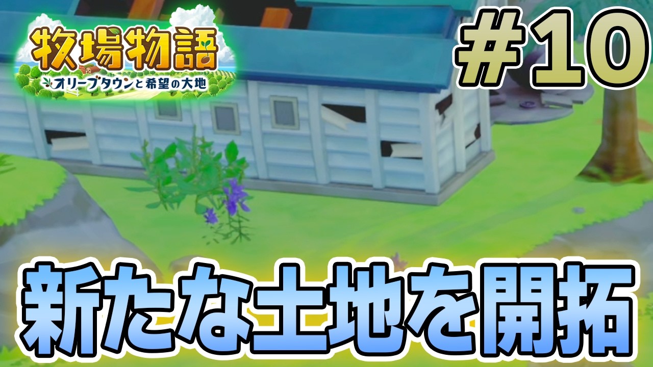 【初見】新しい牧場でも効率求めて開拓しまくってみる！#10【牧場物語 オリーブタウンと希望の大地】【ぽんすけ】