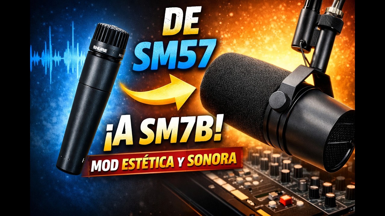 Convierte el Shure SM57 o SM58 en un SM7B! Te enseño todos sus Mods.