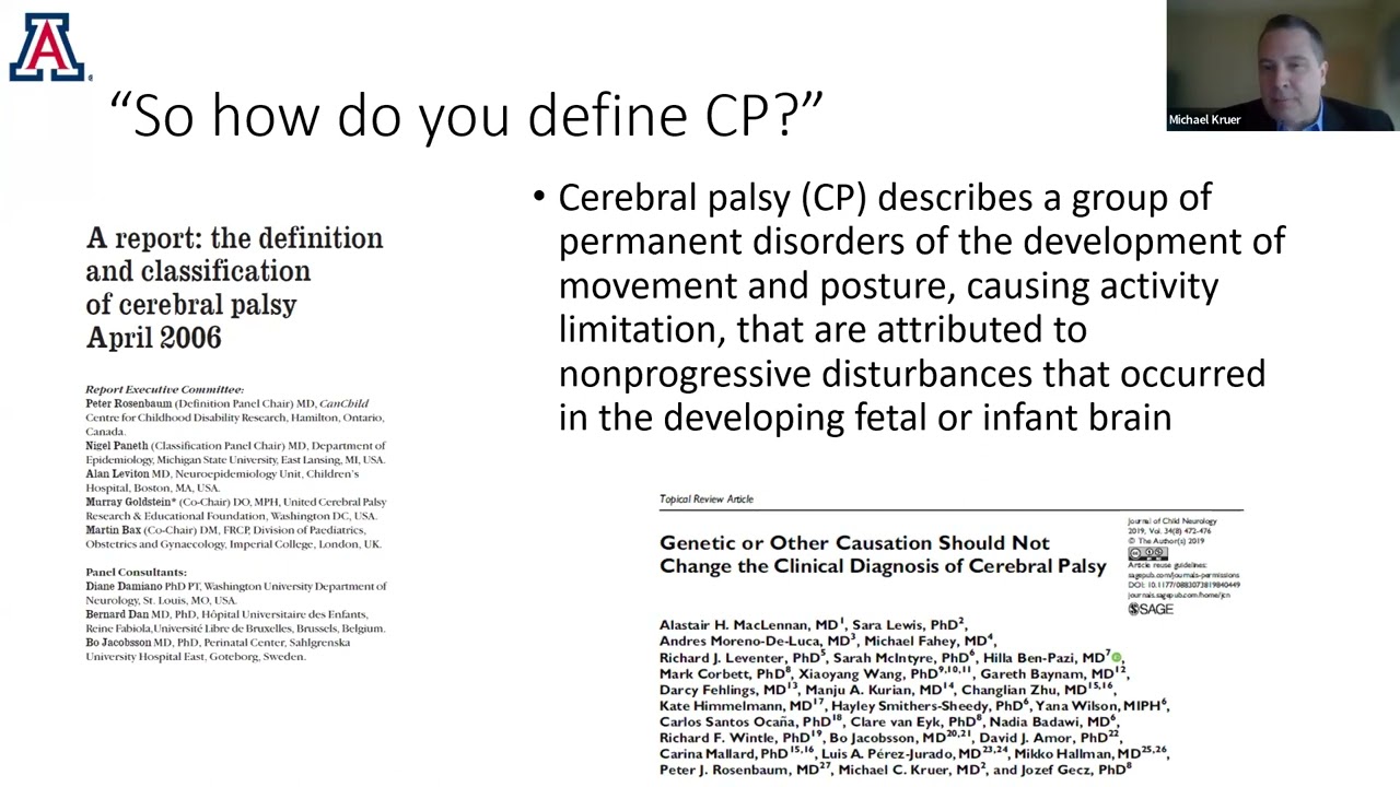 Grand Rounds. Genetic Causes of Cerebral Palsy. Dr. Kruer. 02/25/2022