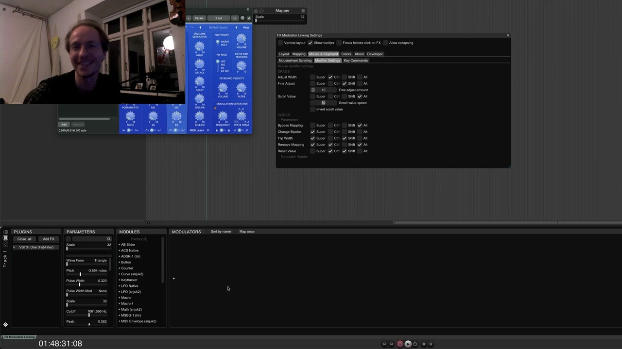 Update 0.8.9 of the FX Modulator Linking script, adding knobs, new look and 8 new modulators