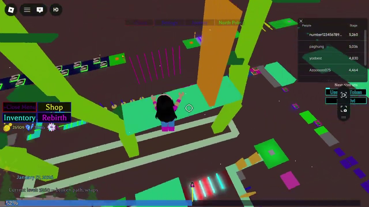 Ultimate obby 2.0 | stage 5250 ➡️ 5275 | part 291 | roblox
