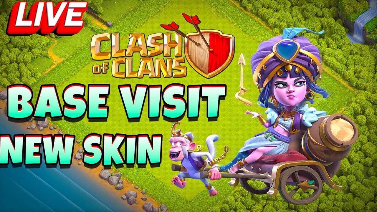 LIVE BASE VISIT | CLASH OF CLANS | SHOW YOUR DECORATIONS