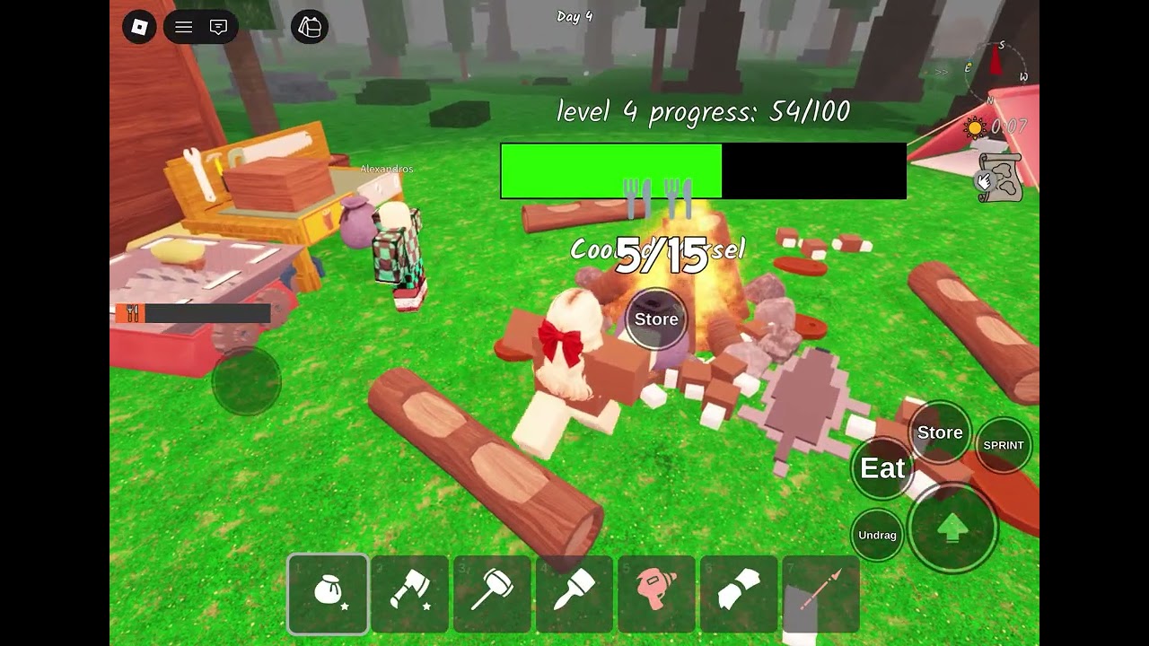 How to go easily in day 35 in 99 nights in the forest